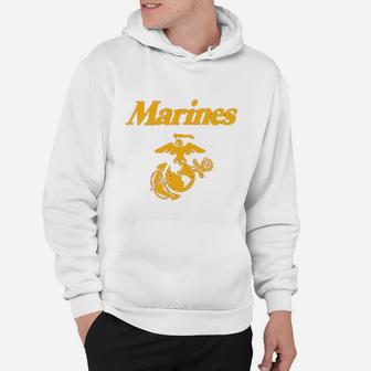 Marines With Eagle Hoodie - Seseable