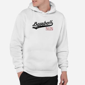 Mens Baseball Inspired Dad Fathers Day Distressed Premium Hoodie - Seseable