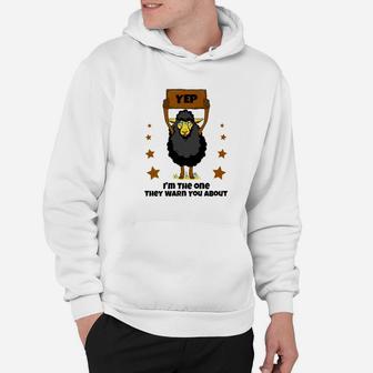 Mens Black Sheep The One They Warn You About Christmas Hoodie - Seseable