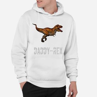 Mens Daddy- Rex Fathers Day Funny Dinosaur Graphic T- Shirt Hoodie - Seseable