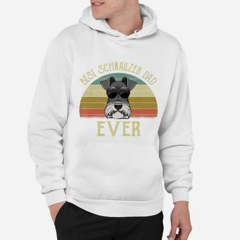 Mens Dog Vintage Best Schnauzer Dad Ever Fathers Day Gifts Hoodie | Seseable CA