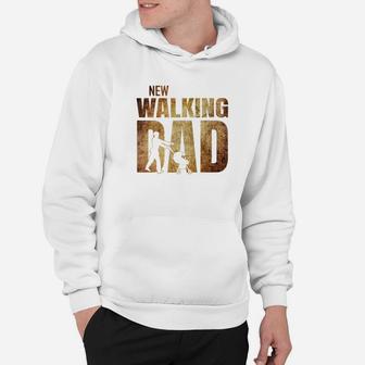 Mens Funny Fathers Day Gift For New Daddy New Walking Dad Premium Hoodie - Seseable