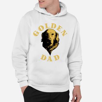 Mens Golden Retriever Dog For Dad Father Owner Golden Dad Hoodie - Seseable