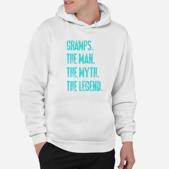 Mens Gramps The Man The Myth The Legend Funny Dad Quote Act026e Premium Hoodie - Seseable