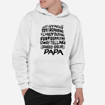 Mens Grandpa Gift Proud Papa Giving Grandkid Spoiling Grandpa Ts Hoodie - Seseable