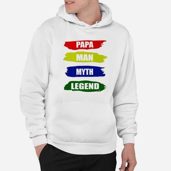 Mens Papa Man Myth Legend, best christmas gifts for dad Hoodie - Seseable