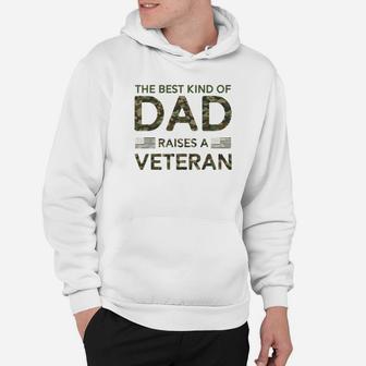 Mens Veteran Dad Soldier Military Camouflage Fathers Day Gifts Premium Hoodie - Seseable