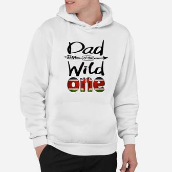 Mens White Kenyan Dad Of The Wild One Birthday Kenya Flag Premium Hoodie - Seseable