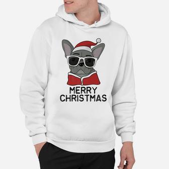 Merry Christmas Santa Dog French Bulldog Lovers Hoodie - Seseable