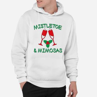 Mistletoe Mimosas Christmas Hoodie - Seseable