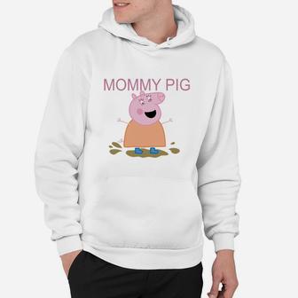 Mommy Pig T-shirt Hoodie - Seseable