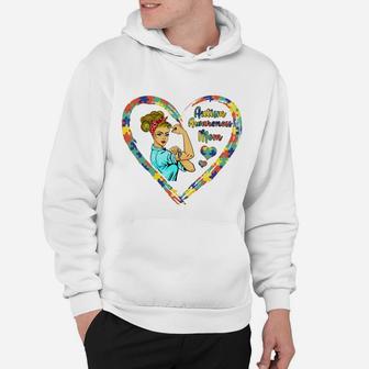 Mother's Day Gift, Autism Awareness Mom Strong Awareness, Mom Gift Hoodie - Seseable