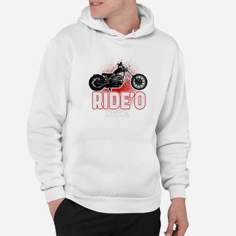 Motorcycle Shirt Biker Rideo Clock Ride Bike Dad Papa Hoodie - Seseable