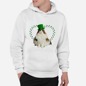 Norwegian Forest Heart Paw Leprechaun Hat Irish St Patricks Day Gift For Cat Lovers Hoodie - Seseable