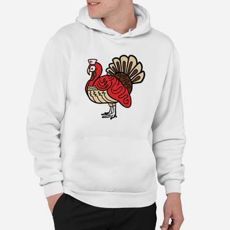 Nurse Turkey Funny Cute Thanksgiving Day Gift Hoodie - Seseable