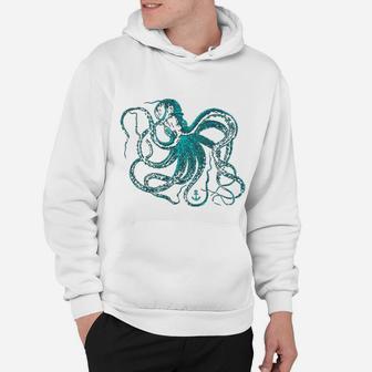 Octopus Cool Vintage Marine Biologist Ocean Sea Life 2 Hoodie - Seseable