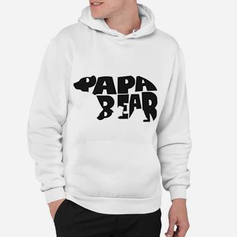 Papa Bear Father Baby Best Dad From Daughter Hoodie - Seseable