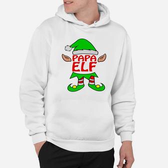 Papa Elf Dad Mom Family Matching Christmas Hoodie - Seseable