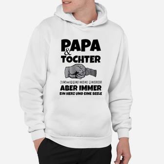 Papa & Tochter Herz und Seele Hoodie, Partnerschafts Design - Seseable