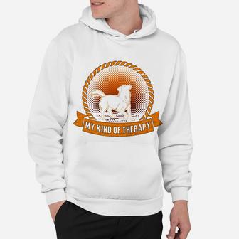 Playing With My Golden Retriever Dog Therapy Hoodie - Seseable