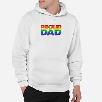 Proud Dad Gay Pride Shirt Lgb For Father Lgbtq Hoodie - Seseable