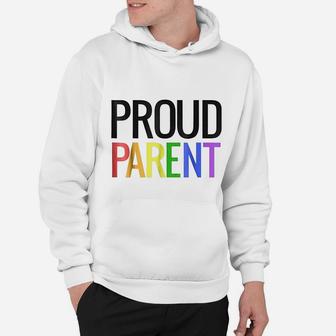 Proud Mom Dad Parent Lgbtq Gay Pride Hoodie - Seseable