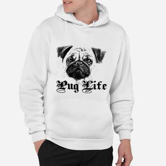 Pug Face Dog Lover Life Hoodie - Seseable