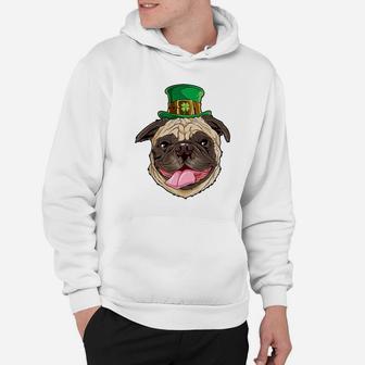 Pug Leprechaun St Patricks Day Funny Dog s Gifts Hoodie - Seseable