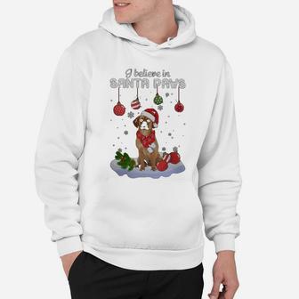 Puggle Santa Paws Classic Dog Christmas Hoodie - Seseable