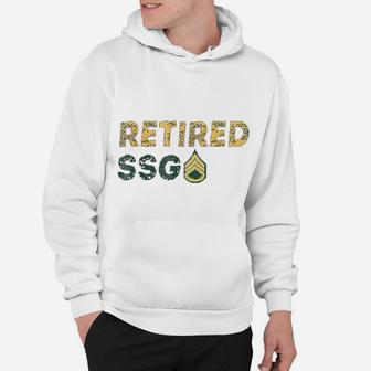 Retired Ssg Staff Sergeant Army Hoodie - Seseable