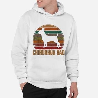 Retro Chihuahua Dad Daddy Dog Owner Pet Father Hoodie - Seseable