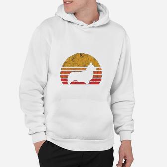 Retro Corgi Distressed Sun Vintage Dog Breed Designs Hoodie | Seseable UK