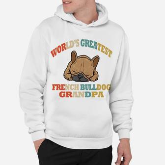 Retro Funny French Bulldog Grandpa Hoodie - Seseable