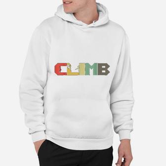 Retro Rock Climbing Gift I Vintage Climber Mountaineer Hoodie - Seseable