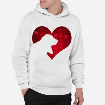 Romantic I Love My Basset Hound Dog Valentines Day Hoodie - Seseable