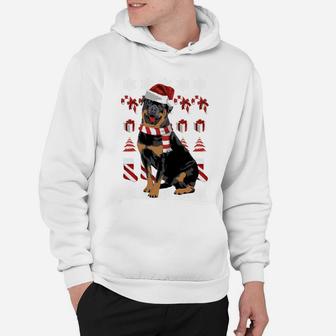 Rottweiler Weihnachtspulli Hoodie - Seseable