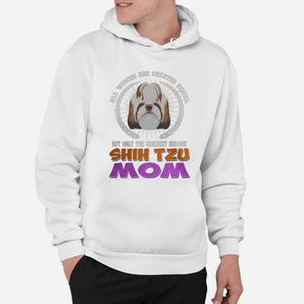 Shih Tzu All Women Are Created Equal Shih Tzu Mom Dog Hoodie - Seseable