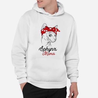 Sphynx Mama Cat Sphinx Hairless Funny Cat Owner Lovers Gift Hoodie - Seseable