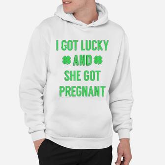 St Patricks Day Announcement For Dad To Be Hoodie - Seseable