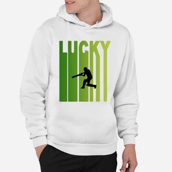 St Patricks Day Lucky Cricket Funny Sport Lovers Gift Hoodie - Seseable
