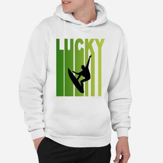 St Patricks Day Lucky Surfing Funny Sport Lovers Gift Hoodie - Seseable