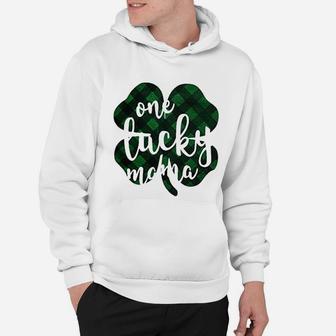 St Patricks Day Women One Lucky Mama Clover Hoodie - Seseable
