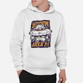 Storm Area 51 They Cant Stop Us All Ufo Roswell Alien Hoodie - Seseable