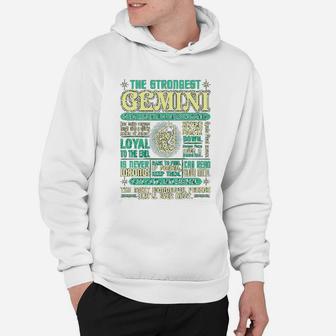 Strongest Gemini Loyal Can Read Your Mind Zodiac Hoodie - Seseable