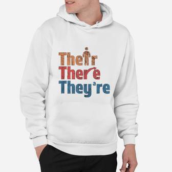 Their There They Are Funny English Teacher Hoodie - Seseable
