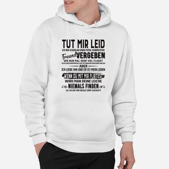 Tut Mir Leid Niemals Finden Hoodie - Seseable