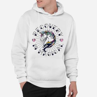 Unicorn Tattoo Art Recovery Is Magical Na Aa Sobriety Gift Hoodie | Seseable FR