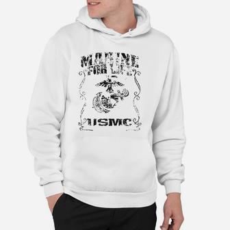 Us Marine Corps For Life Hoodie - Seseable