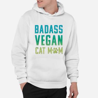 Vegan Cat Mom Cute Vegan Hoodie - Seseable