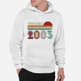 Vintage 2003 Funny 19 Years Old Boys And Girls 19th Birthday Hoodie - Seseable